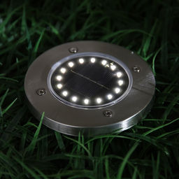 Садовый светильник на солнечной батарее, 11.51311.5 см, 16 LED, свечение тёплое белое - Luazon lighting фото 2
