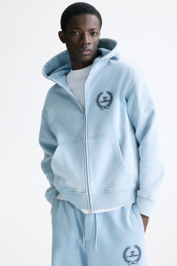 Chaqueta sudadera boxy con capucha Loose Fit - H&m фото 4