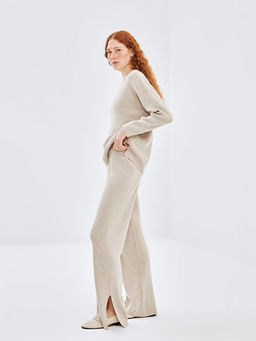 Beli Lastikli Kad?n Triko Pantolon