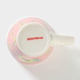 Кружка фарфоровая Доляна Озорной авокадо, 320 мл  фото 7