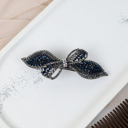 Заколка-автомат Бант стразы / N3258-13 /уп 1/723836 - ГалеонТрейд фото 2