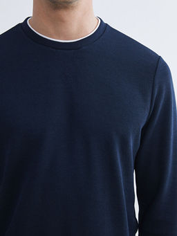 Bisiklet Yaka Erkek Sweatshirt