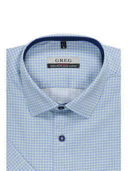 Сорочка мужская короткий рукав GREG 243/201/3603/Z/1  фото 3