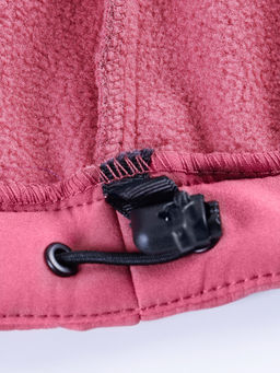 Ветровка спортивная женская с капюшоном softshell розового цвета 9566R - Mtforce фото 10