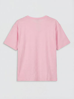 Bisiklet Yaka Desenli K?z ?ocuk 2li Ti??rt