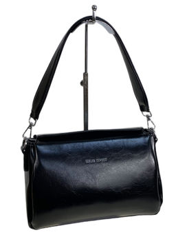 Женская сумка из искусственной кожи, цвет черный