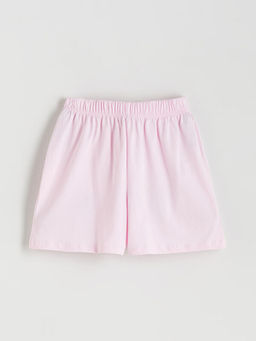 Bisiklet Yaka K?z ?ocuk ?ortlu Pijama Tak?m?