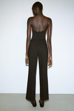 HIGH-WAIST STRAIGHT-LEG TROUSERS - Zara фото 5