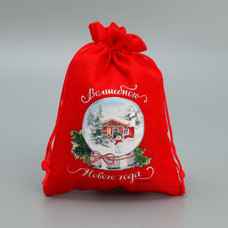 Цена за 5 шт. Мешок с термонаклейкой Волшебство рядом, 13 х18 см +/- 1.5 см