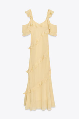 RUFFLED COMBINATION DRESS - Zara фото 4
