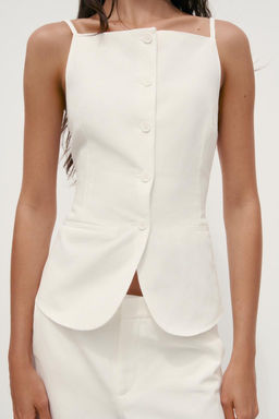 BUTTONED WAISTCOAT TOP - Zara фото 2
