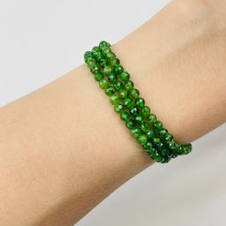 Бусины для украшений из Хромдиопсида (110 бусин)