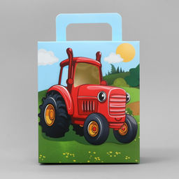 Цена за 2 шт. Коробка подарочная складная, упаковка, «Красный трактор», 18×15×7.5 см