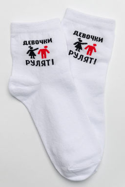 Носки женские Девочки рулят (набор 3 пары)