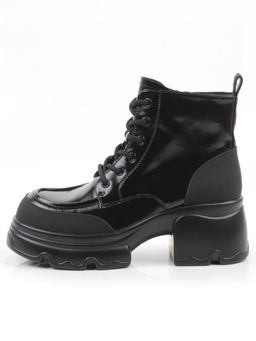01-F591-1 BLACK Ботинки демисезонные женские (натуральная кожа, искусственная кожа) - Фабричный китай фото 6