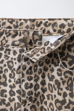 JEANS BARREL ANIMAL PRINT / Marr?n - Zara фото 3