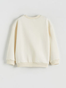 Bisiklet Yaka Erkek ?ocuk Kal?n Sweatshirt