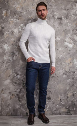 Водолазка F-871 white - Fine joyce фото 7