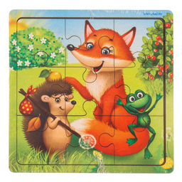 Пазл «Лесные зверята», 9 деталей