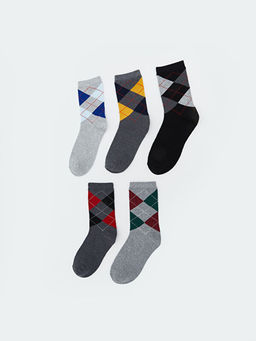 Desenli Erkek ?ocuk Soket ?orap 5li