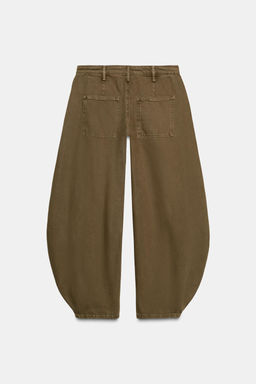 ZW COLLECTION BALLOON MID-WAIST JEANS - Zara фото 9