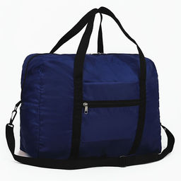 Сумка дорожная на молнии, складная в косметичку, цвет синий - Nazamok фото 4