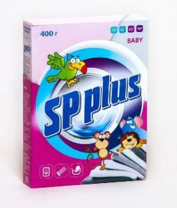 SP PLUS стир.порошок 400гр Baby гранулированный (картон)