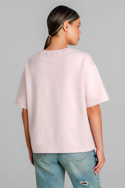 Арт. 3-302/4 Футболка женская оверсайз 44-50 (4 шт) Цвет:пудра - Калинка фото 3