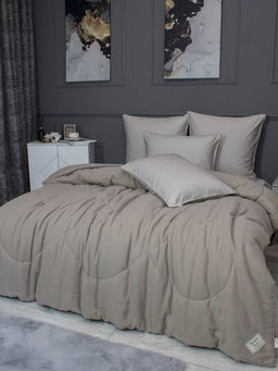 Muslin & Satin Solid color (пыльно бежевый) комплект