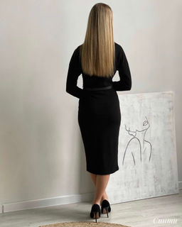 Платье Синти (черный) - Nadi bordo фото 6