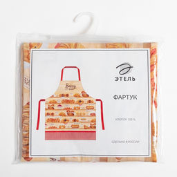 Фартук Этель Bakery house 70х60 см, 100% хлопок, репс 210 г/м2  фото 9
