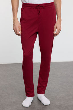 TRENDYOL MAN Ekru - Bordo Regular Fit Orme Couple/Cift %100 Pamuklu Pijama Tak?m? TMNAW25PT00047 - Trendyolmilla фото 5