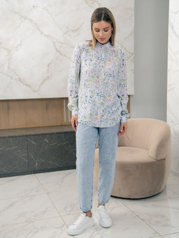 02-1296 Блуза - Вишня фото 3