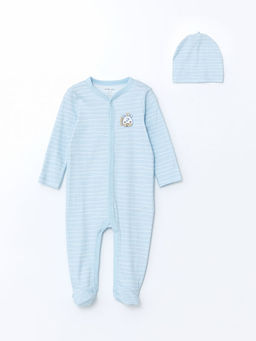 V Yaka ?izgili Erkek Bebek Hastane Seti