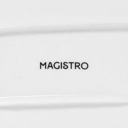 Блюдо с соусником Magistro «Бланш», 30×13.5 см, для подачи, фарфор, цвет белый