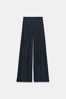 PANTAL?N FLUIDO ANCHO / Azul noche - Zara фото 8
