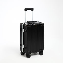 Чемодан малый 20, отдел на молнии, 2 кодовых замка, 4 колеса, крючок, цвет чёрный - Simaland фото 2