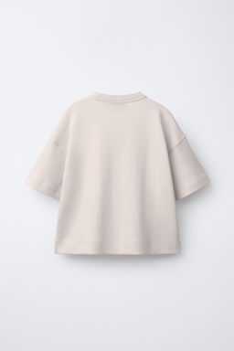 CAMISETA LISA INTERLOCK / Crudo - Zara фото 3