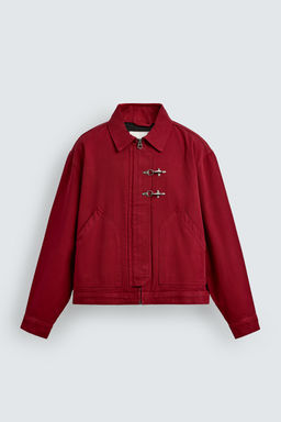 CAZADORA BOXY  FIT ALAMARES / Rojo / Negro - Zara фото 8