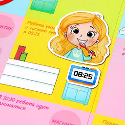 Магнитная книжка-игрушка Распорядок дня - Буква-ленд фото 3