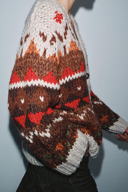 JACQUARD CARDIGAN - Zara фото 4