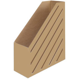 Цена за 10 шт. Накопитель-лоток А4, архивный, Calligrata, микрогофрокартон, 100 мм, до 900 л, бурый