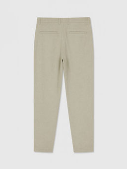 Regular Fit Keten Kar???ml? Erkek Pantolon