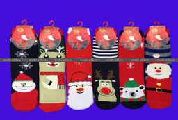 Цена за 12 пар. BFL носки внутри махра Новогодние детские арт. НС23 24-27 (13-14 см)  фото 28