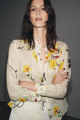 RAMIE FLORAL SHIRT ZW COLLECTION - Zara фото 2