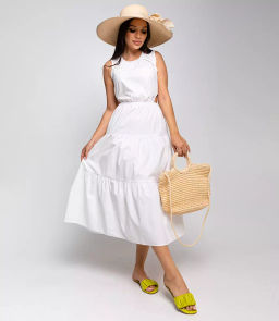 Платье #ОБШ1839, белый