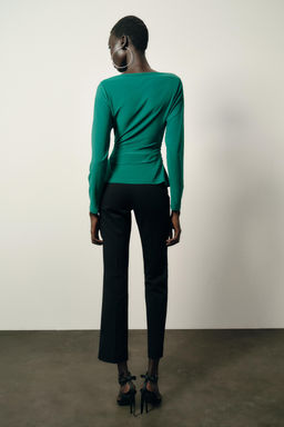 DRAPED WAIST TOP - Zara фото 5