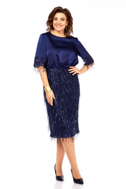 Платье Olga Style С982 синий