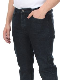 M3312 DARK BLUE Джинсы мужские зимние с начесом - Фабричный китай фото 3