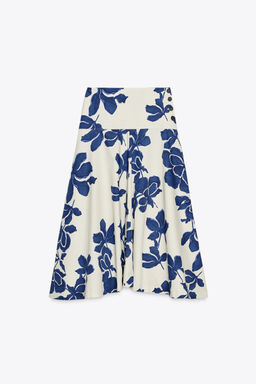ZW COLLECTION FLORAL MIDI SKIRT - Zara фото 16